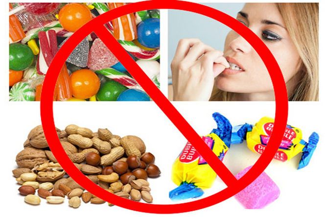 Không nên ăn thức ăn cứng sau khi trám răng
